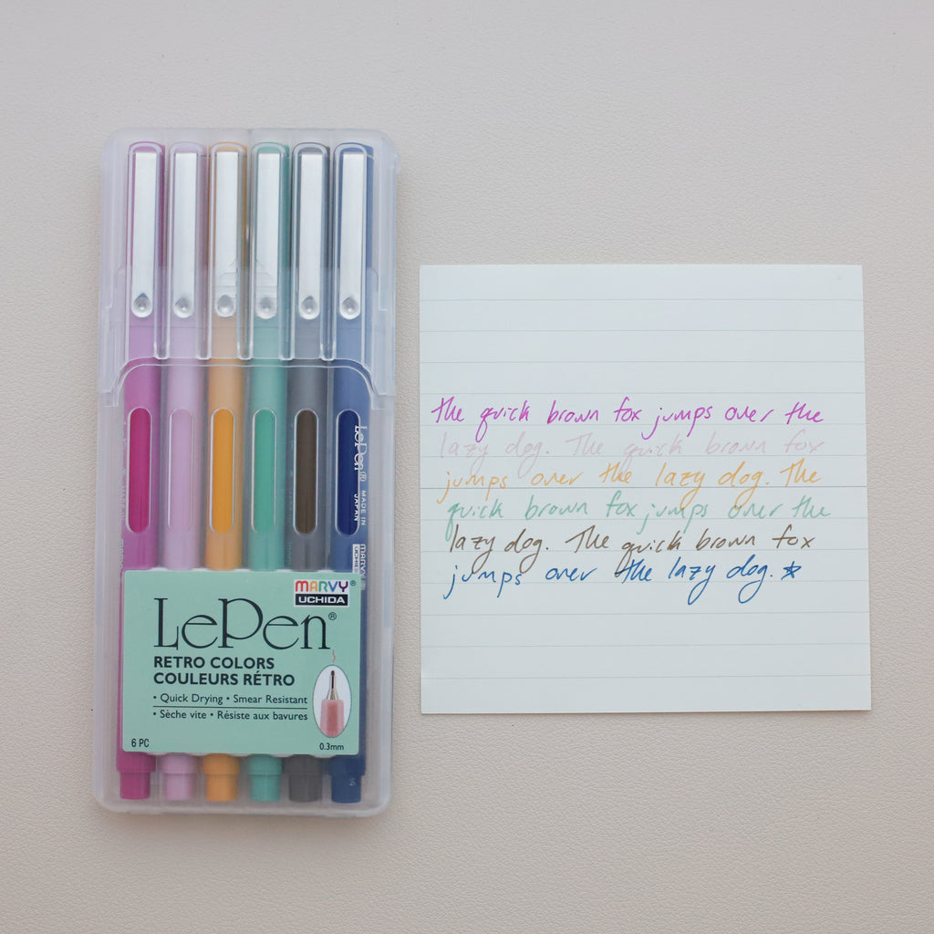 Le Pen Retro Colors (Set of 6)