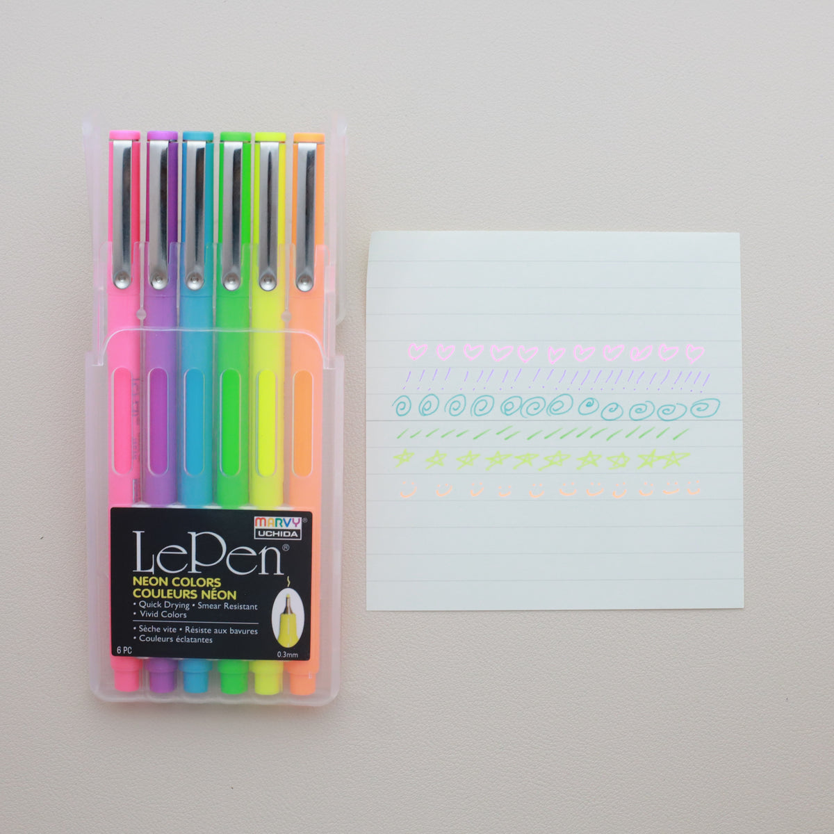 Le Pen Neon Colors (Set of 6)