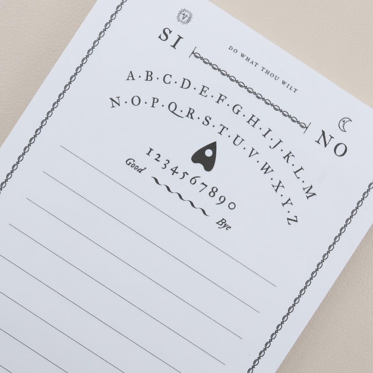 Spirit Board Notepad