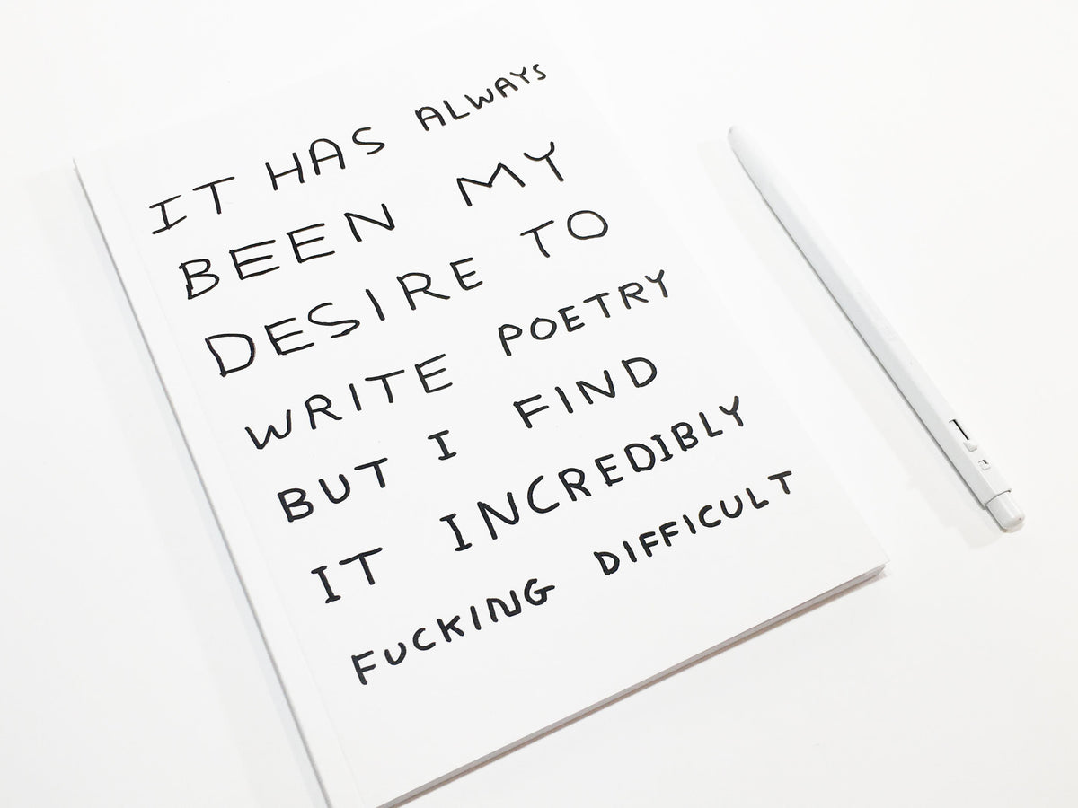 Poetry is Difficult Notebook