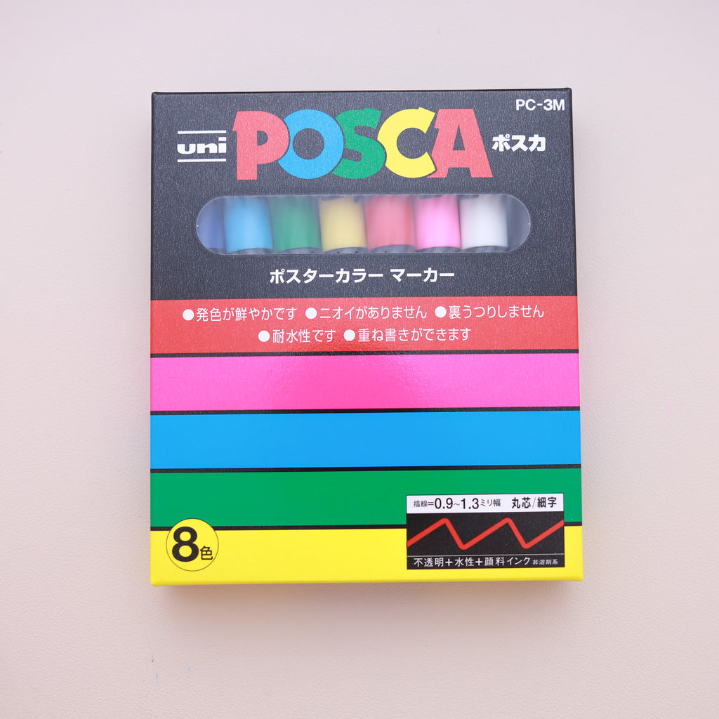 Uni Posca Water Based Marker Set 8 Color