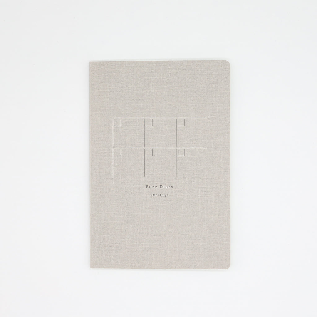 Midori Yuru Log A6 Monthly Free Diary Notebook